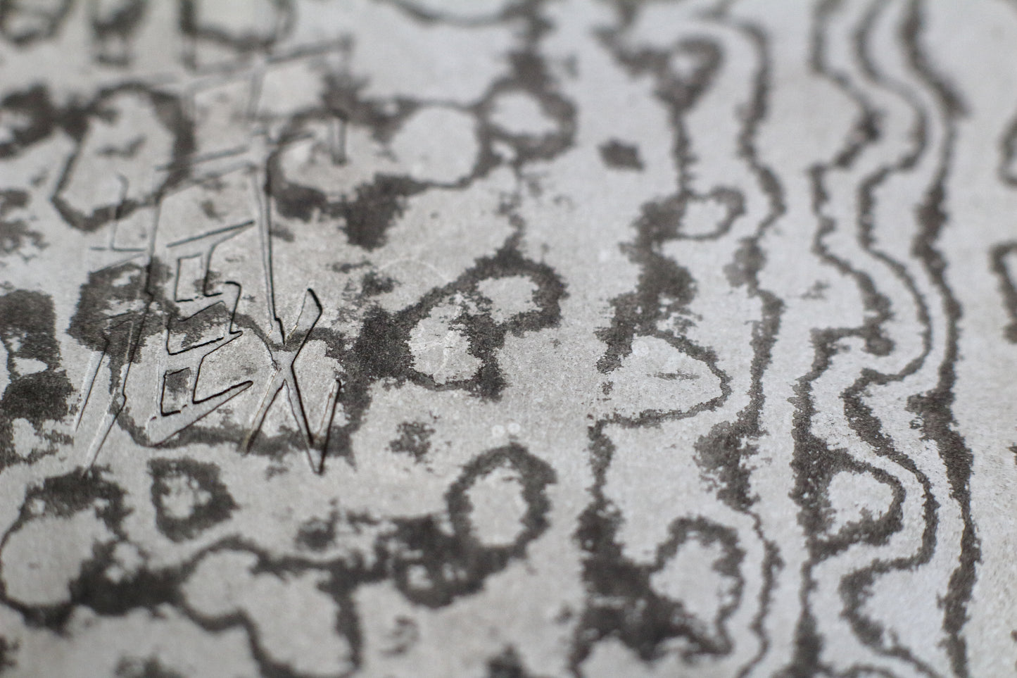 Bunka Black Damascus 165mm (6.5")