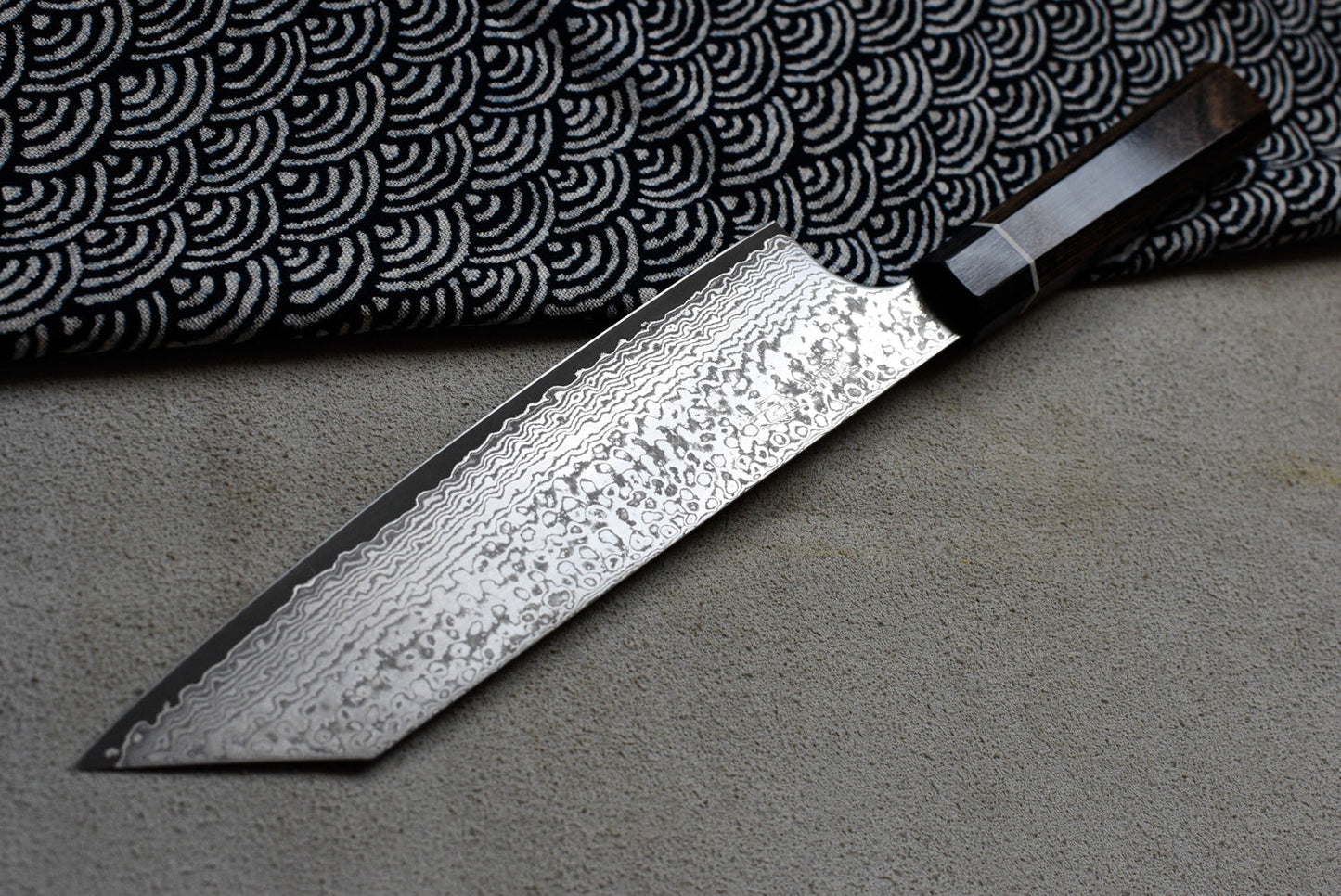 Bunka Black Damascus 200mm (7.9")