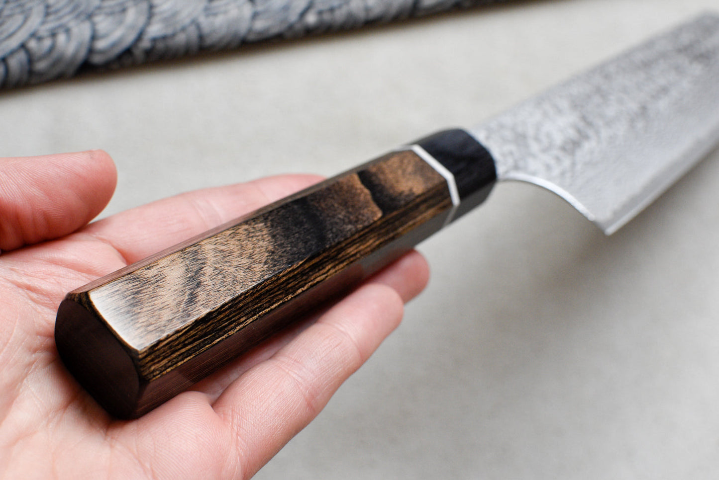 Bunka Black Damascus 200mm (7.9")